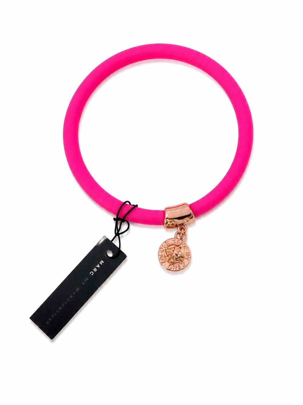 Marc by Marc Jacobs Knockout Pink Silicone Bangle Bracelet NWT
